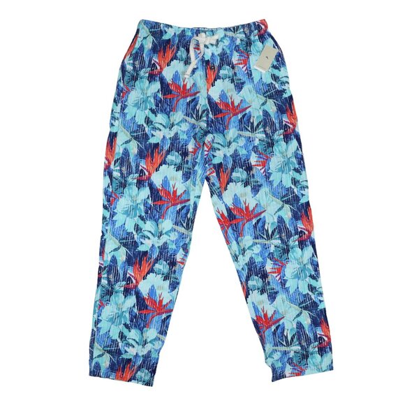 Tommy Bahama Tropical Stripe Men's Drawstring Lounge Sleep Pants 100% Cotton NWT - Picture 1 of 2